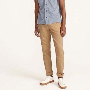 J crew 770 straight fit stretch chino pants river brown